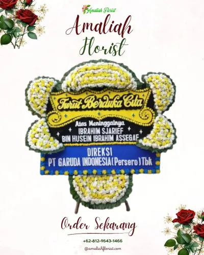 Papan Bunga Duka di Sukawati